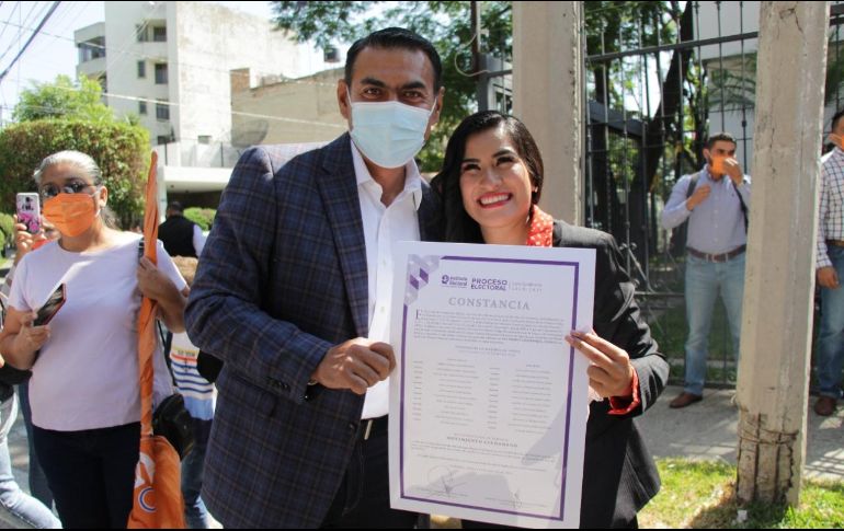 Los emecistas Salvador Zamora y Citlalli Amaya son oficialmente los ganadores de la elección en Tlajomulco y Tlaquepaque respectivamente. ESPECIAL