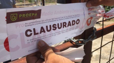 Personal de la Proepa procedió a colocar sellos de clausura al lugar como medida de seguridad. ESPECIAL / Proepa Jalisco
