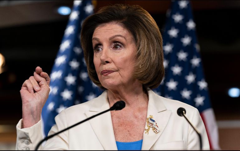 La presidenta de la Cámara de Representantes, Nancy Pelosi, anuncia que creó una comisión especial para investigar el asalto al Capitolio del pasado 6 de enero y señala que es 