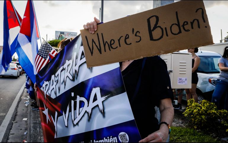 Biden ofreció el jueves ayudar a Cuba, pero se refirió a la isla como 