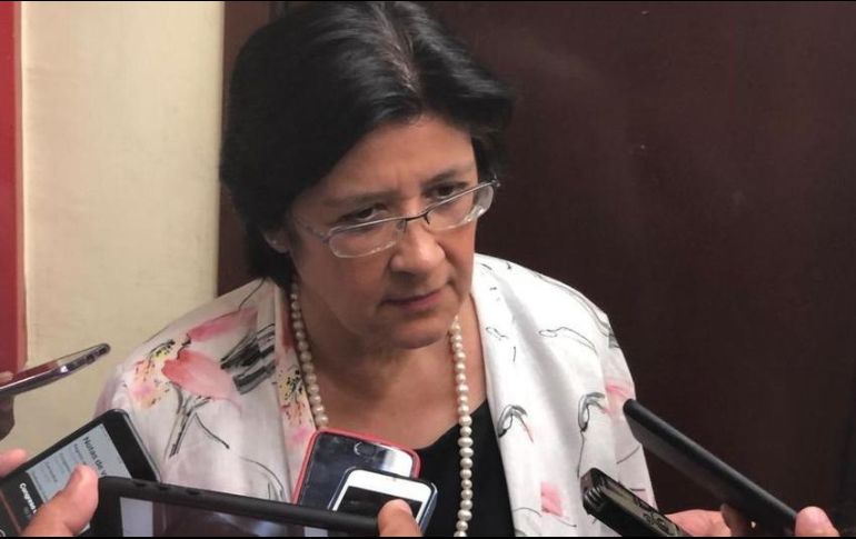 La contralora de Jalisco, Teresa Brito, ofreció una rueda de prensa este miércoles. EL INFORMADOR/ARCHIVO