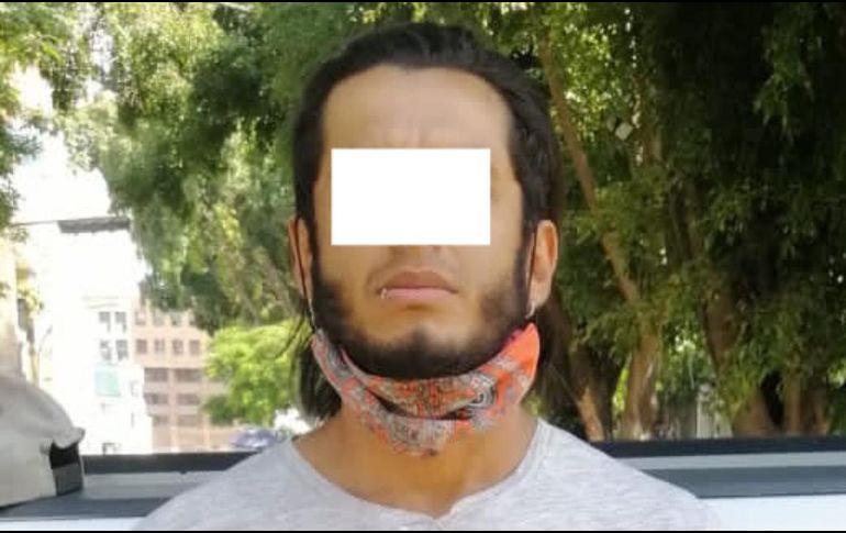 El supuesto agresor fue identificado como Jonathan Brandon “N”, de 28 años. ESPECIAL/Policía de Guadalajara