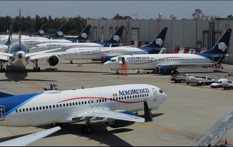 En junio, Aeromexico se declaró en bancarrota en EU. NOTIMEX/Archivo