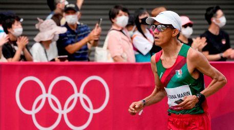 José Luis Santana fue el mexicano mejor posicionado al cruzar la meta en el lugar 56 con un tiempo de dos horas, 21 minutos y 32 segundos. EFE/K. MAYAMA
