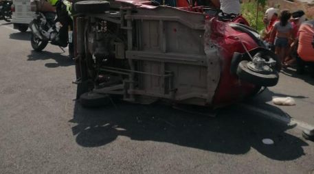 El accidente se registró en la avenida Jesús Michel González, en Tlajomulco. ESPECIAL