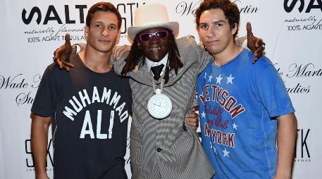 Nico Ali (derecha) entrenó con su abuelo a los 15 años de edad. AFP/E.MIiller