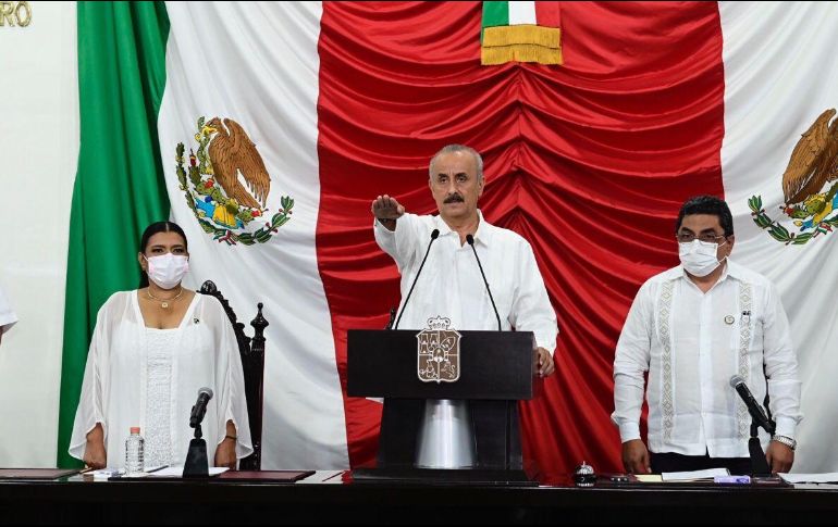 Carlos Merino estará como gobernador interino de Tabasco hasta octubre del 2024. TWITTER@Gobierno_Tab