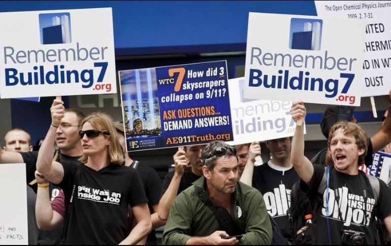 Una protesta del Movimiento de la Verdad del 11 de septiembre. GETTY IMAGES