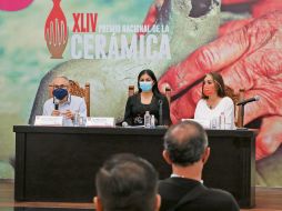 Rodo Padilla, Betsabé Almaguer y María Elena Limón. Ayer anunciaron los pormenores de la convocatoria, que tendrá un formato híbrido. ESPECIAL