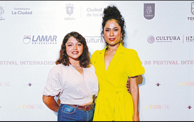 Talento. Las actrices Marya Membreño y Mayra Batalla durante su visita a Guadalajara. El Informador/ A. Camacho