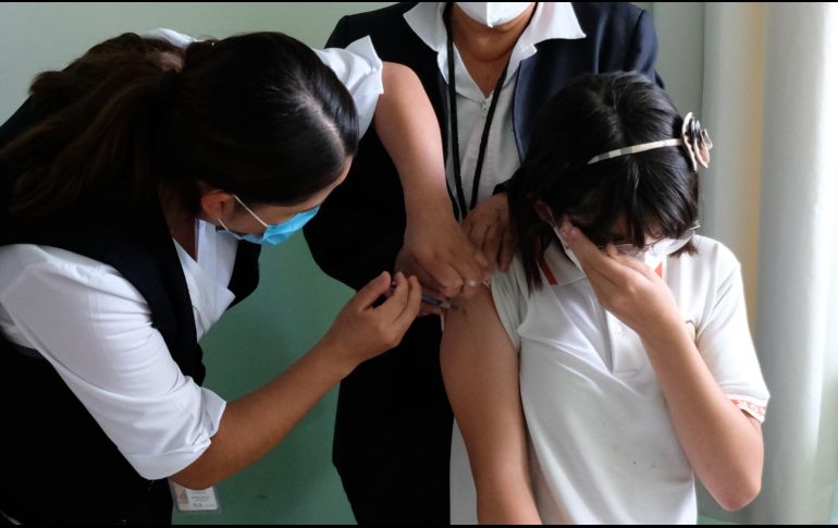 El Gobierno calcula vacunar hasta un millón 500 mil niños y adolescentes. XINHUA/J. Alvarado