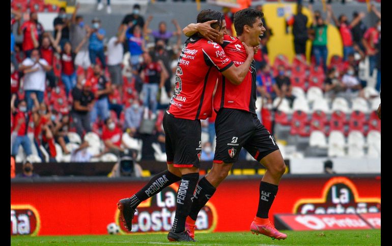 EL SEGUNDO. Diego Barbosa puso el segundo gol del partido con el que Atlas venció al León. IMAGO7