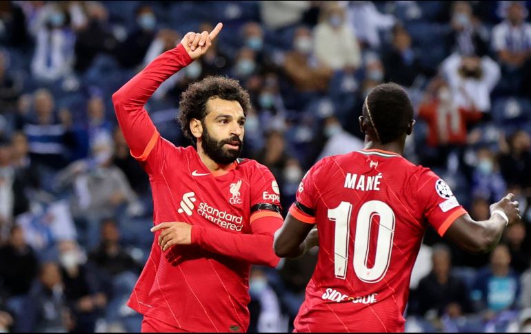 NO PARAN. Salah y Mane encabezaron la victoria de los Reds. AP/L. VIEIRA