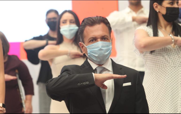 “Zapopan, te llevo en el corazón”, expresa Pablo Lemus al despedirse. EL INFORMADOR / A. Camacho