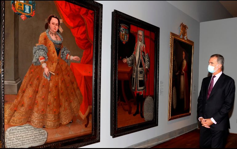 Visitante de lujo. El rey Felipe VI de España estuvo presente en la reapertura del Prado. EFE/J. Martín