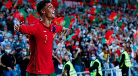 Cristiano Ronaldo alcanzó la cifra de 115 goles con Portugal, que lo colocan como el máximo anotador a nivel de selecciones. EFE/ANTONIO COTRIM