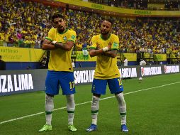 DE FIESTA. Neymar comandó la victoria de la selección brasileña. Una victoria más en noviembre, los calificaría a Qatar 2022. AFP/N. ALMEIDA