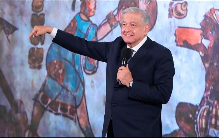 El Presidente López Obrador defendió la propuesta durante el evento de este sábado. EFE/Presidencia de México