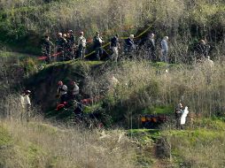 Sitio donde se estrelló el helicóptero que mató a Kobe Bryant, su hija Gianna y otras siete personas en una ladera en Calabasas, a las fueras de la ciudad de Los Ángeles. AP/ARCHIVO
