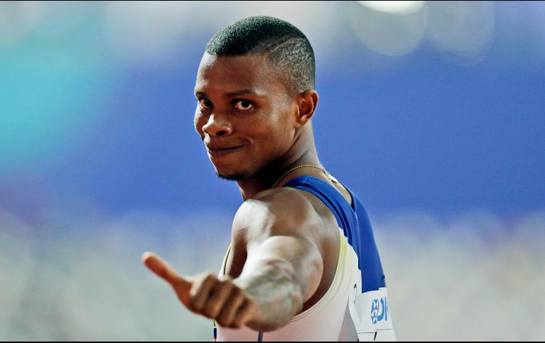 Álex Quiñónez, quien no participó en los recientes Juegos Olímpicos de Tokio, fue finalista de los 200 metros en Londres 2012. AP / ARCHIVO