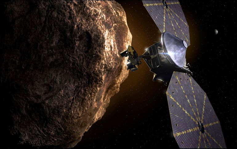 La misión, con un costo de casi 1.000 millones de dólares, busca explorar siete de los llamados asteroides troyanos que comparten la órbita de Júpiter alrededor del Sol. AP
