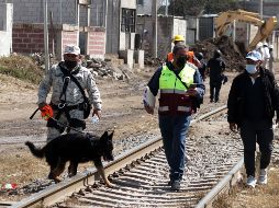 Este lunes se realizaban labores de remoción de los escombros y búsqueda de víctimas en San Pablo Xochimehuacan, Puebla. SUN