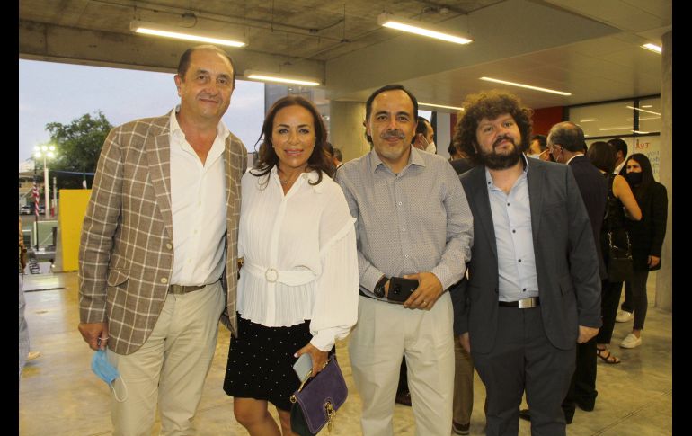 Manuel López, Gaby Campos, Fernando Gómez y Salvador Rosas  GENTE BIEN JALISCO/ESMERALDA ESCAMILLA