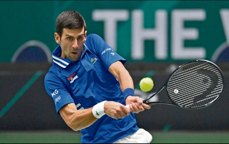 El número uno del mundo venció ayer al austriaco Dennis Novak dentro de las finales de Copa Davis. AFP/J. Klamar