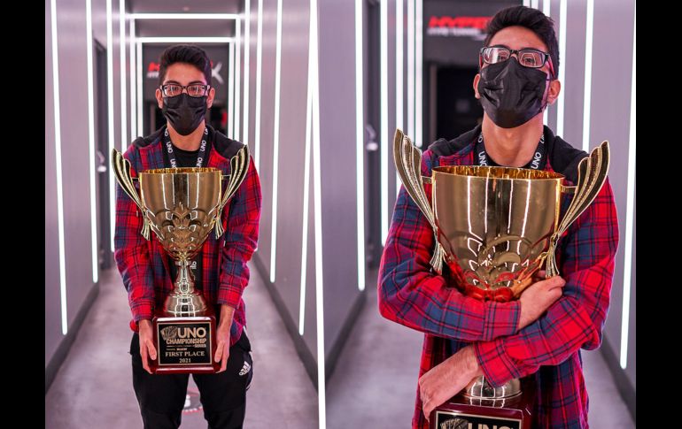 Aldwin Rodríguez fue el ganador del primer UNO Championship Series Vegas. TWITTER/@REALUNOGAME