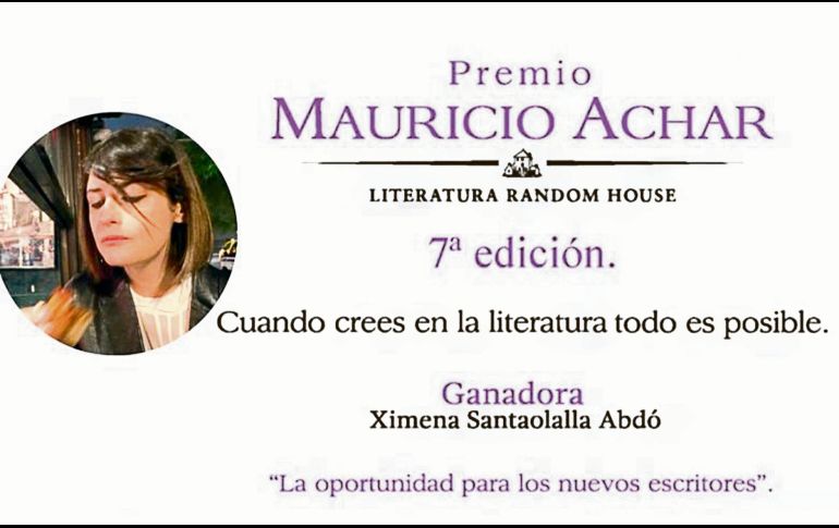 Ximena Santaolalla. La escritora recibió el premio en una ceremonia virtual. ESPECIAL