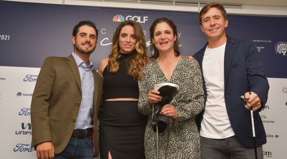 Abraham Ancer, Gaby López, Lorena Ochoa y Carlos Ortiz. GENTE BIEN JALISCO/MARIFER RACHED