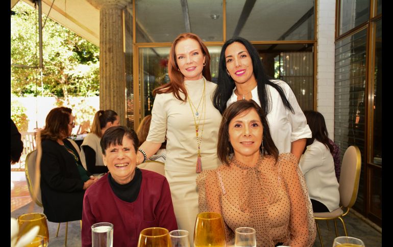 Maria Angélica Alvarado, Susana Cendejas, Marcia Arreguin y Alejandra Ruiz. GENTE BIEN JALISCO/MARIFER RACHED