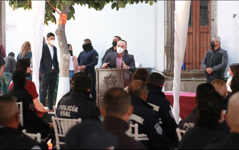 Durante la ceremonia, Gonzalo Álvarez le pidió a la ciudadanía respetar y valorar el trabajo policial. ESPECIAL