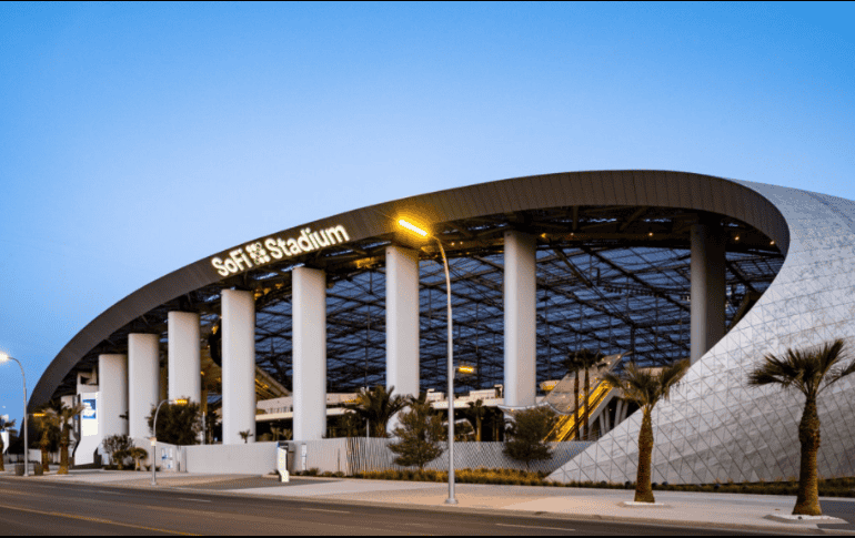 El SoFi Stadium es la casa de los Rams y los Chargers y este año será la sede del Super Bowl 2022. ESPECIAL/Twitter @SoFiStadium