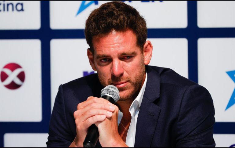 Del Potro explica que su despedida del tenis se debe a los problemas que arrastra en una rodilla. EFE / J. I. Roncoroni