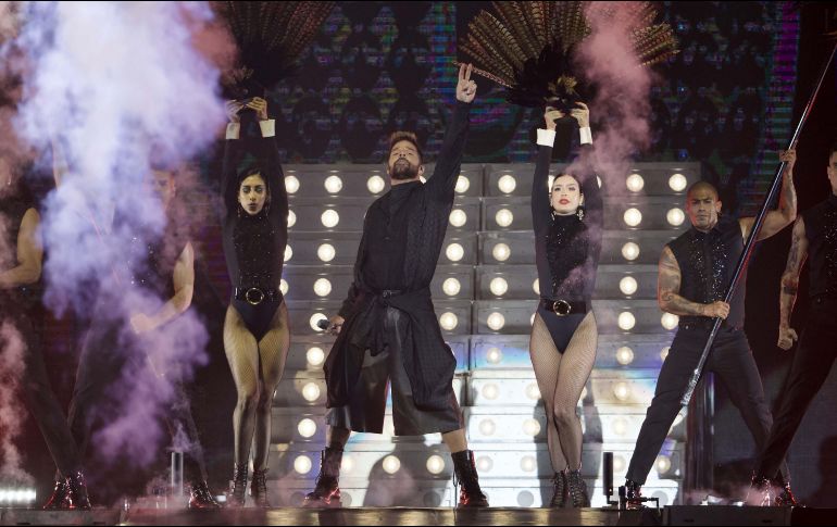 Ricky Martín comenzó su gira por el país y mañana se presentará en Guadalajara. AGENCIA EL UNIVERSAL.