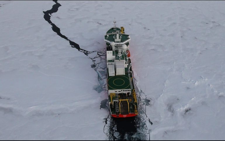 El deshielo en el polo Norte deja libres rutas marítimas que tendrán un importante papel en la geopolítica futura. EFE/Archivo