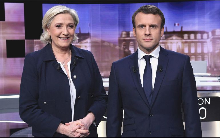 El próximo miércoles, en televisión nacional, Le Pen y Macron debatirán en busca de los votos que les den  la victoria electoral. AFP/E. Feferberg