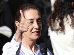 Claudia Sheinbaum fue denunciada por participar en el evento organizado por Morena el 6 de abril en el Monumento a la Revolución, donde promocionó la revocación de mandato. SUN/ARCHIVO