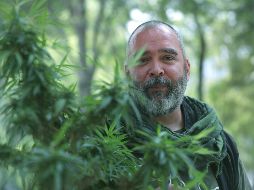 El vocero del plantón 420, Pepe Rivera pide al Gobierno de México retomar el proceso legislativo para la legalización de la marihuana. EFE/S. Gutiérrez
