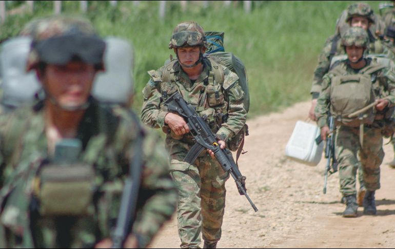 El ejército es clave en la lucha contra las drogas en Colombia. AFP