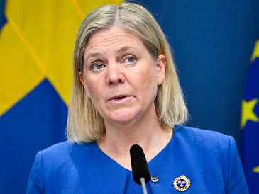 "Lo mejor para la seguridad de Suecia y de los suecos es entrar en la OTAN y hacerlo junto con Finlandia", dice la primera ministra. EFE / H. Montgomery