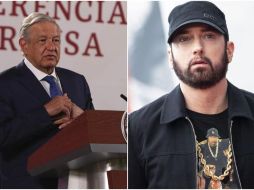 García Vilchis dijo que se trató de un video editado y mezclado con imágenes de López Obrador y de Eminem que se viralizó en Tik Tok y Facebook. ESPECIAL /