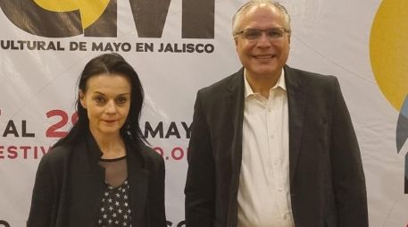 Durante la conferencia de prensa del evento estuvieron presentes la directora de la compañía Next Zone, Lene Boel, y el director del FCM, Sergio A. Matos. CORTESÍA