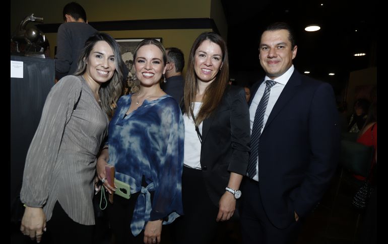 Ma Elena Núñez, Ana Rivera, Ale Gutiérrez e Iván Gallo. GENTE BIEN JALISCO/Claudio Jimeno