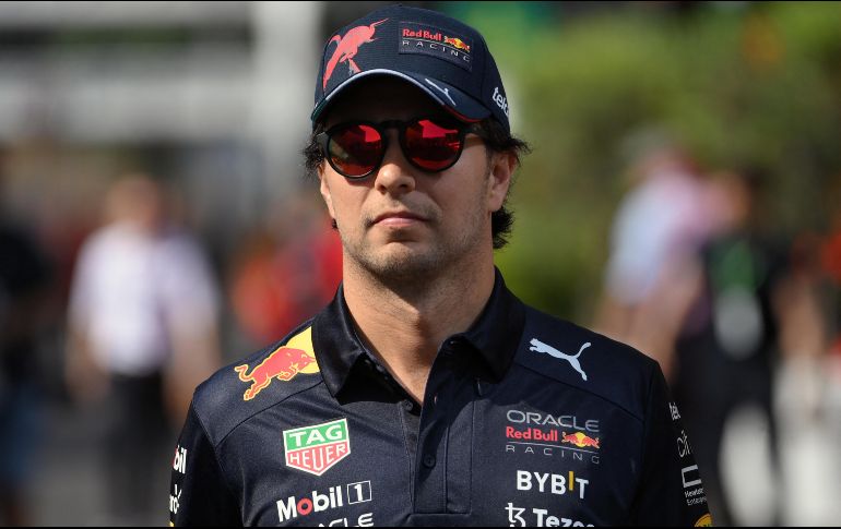 El mexicano Sergio Pérez es tercero en el mundial de F1 de 2022, a 38 puntos del líder Charles Leclerc. AFP / L. Gene