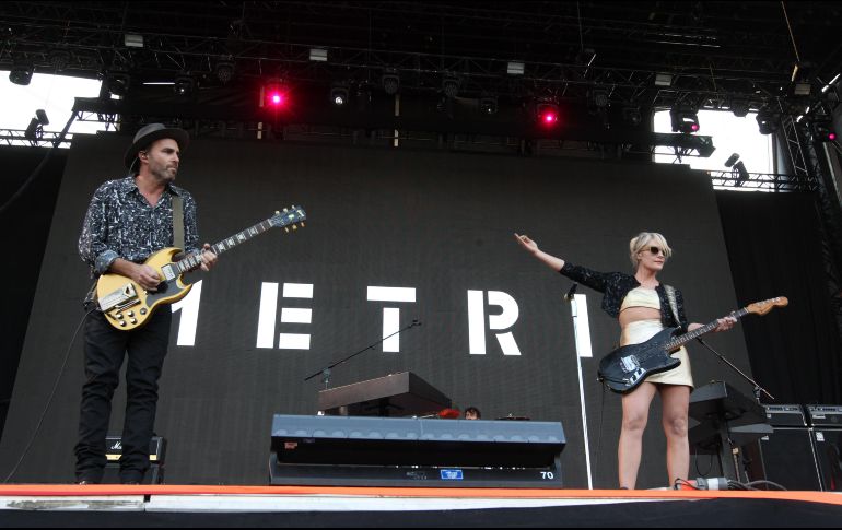 Metric. Presentación de la banda canadiense de indie rock, formada en Toronto. EL INFORMADOR/A. Camacho
