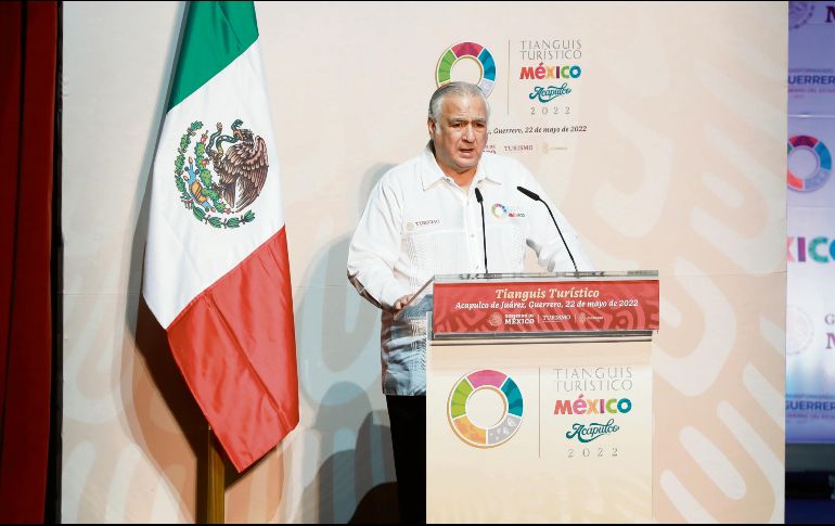 Miguel Torruco secretario de Turismo, señala que este año incrementarán los recursos que ingresan al país por los visitantes internacionales. EFE