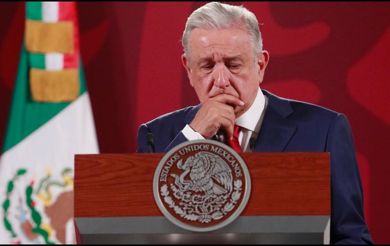 El Presidente López Obrador destacó que en los indicadores de la Secretaría de Seguridad también ha ido a la baja el delito del secuestro en un 75 por ciento. EFE/J. Méndez