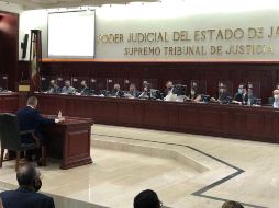 En la pasada sesión del pleno del Supremo Tribunal de Justicia, la firma del desplegado del Gobierno de Jalisco dividió opiniones. EL INFORMADOR/R. Rivas